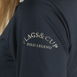 Damen-Poloshirt Kavala langarm Flags & Cup Damen-Poloshirt Kavala langarm Flags & Cup