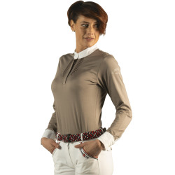 Damen-Poloshirt Kavala langarm Flags & Cup Damen-Poloshirt Kavala langarm Flags & Cup