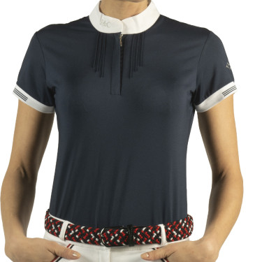 Polo Kavala enfant manches courtes Flags & Cup Bleu marine