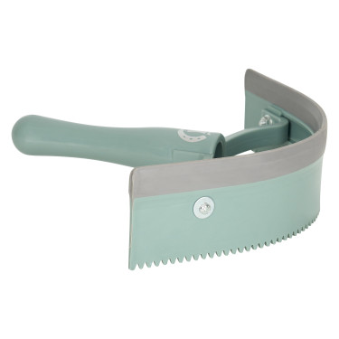 Gebogener PVC-Schweißmesser mit Gummi Imperial Riding Salbeigrün Gr&uuml;n