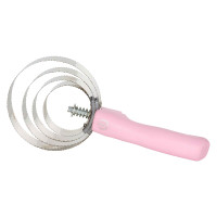 Runde Metallstriegel mit Griff Imperial Riding Pink Rosa