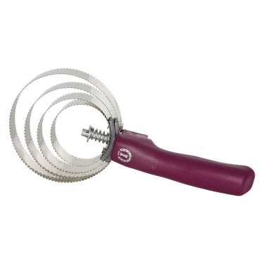 Runde Metallstriegel mit Griff Imperial Riding Dunkle Blume Runde Metallstriegel mit Griff Imperial Riding Dunkle Blume