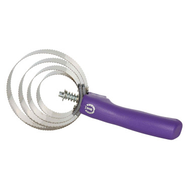 Runde Metallstriegel mit Griff Imperial Riding Königliches Violett Lila Runde Metallstriegel mit Griff Imperial Riding Königliches Violett Lila