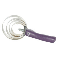 Runde Metallstriegel mit Griff Imperial Riding Brombeere Bordeaux