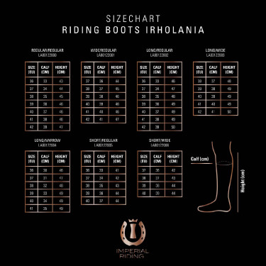 Bottes d'équitation Imperial Riding Olania Longue/Large Marine / fleur