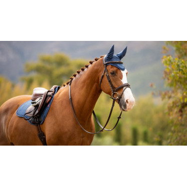 Fliegenhaube LeMieux Classic Atlantikblau Fliegenhaube LeMieux Classic Atlantikblau
