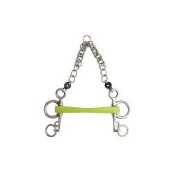 Pelham-Gebiss Metalab Flexi Soft gerade kurze Schenkel