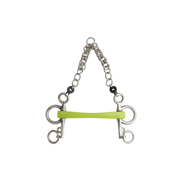 Pelham-Gebiss Metalab Flexi Soft gerade kurze Schenkel
