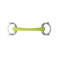 Mundstück Aufziehtrense Metalab Flexi Soft gerade Grün