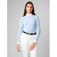 Wettkampf-Poloshirt LeMieux Olivia Langarm Weiß Wei&amp;amp;amp;amp;amp;szlig;