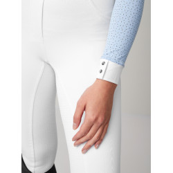 Wettkampf-Poloshirt LeMieux Olivia Langarm Nebel Blau