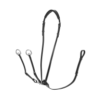 Martingal mit Ringen Kudos LeMieux Schwarz / Silber Martingal mit Ringen Kudos LeMieux Schwarz / Silber