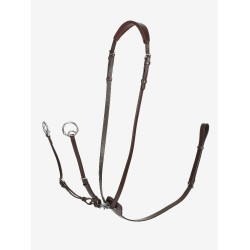 Martingal mit Ringen Kudos LeMieux Havanna / Silber Braun Martingal mit Ringen Kudos LeMieux Havanna / Silber Braun