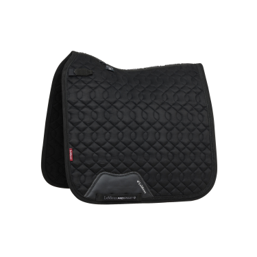 LeMieux Crystal Suede Dressur-Schabracke Schwarz