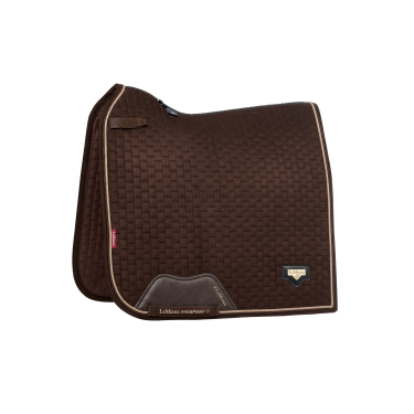 LeMieux Suede Puissance Dressur Schabracke Braun