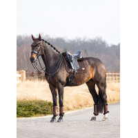 LeMieux Suede Puissance Dressur Schabracke Braun