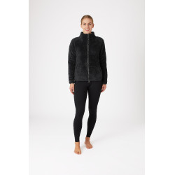 Teddybär-Fleecejacke Merida Horze Damen Schwarz