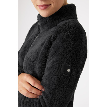 Teddybär-Fleecejacke Merida Horze Damen Schwarz Teddybär-Fleecejacke Merida Horze Damen Schwarz