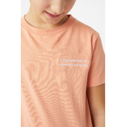 T-Shirt Calina mit Stickerei Horze Kinder Crevettenrosa T-Shirt Calina mit Stickerei Horze Kinder Crevettenrosa