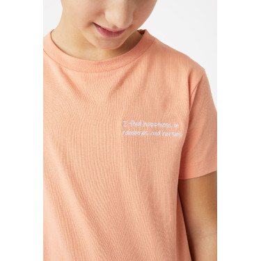 T-Shirt Calina mit Stickerei Horze Kinder Crevettenrosa T-Shirt Calina mit Stickerei Horze Kinder Crevettenrosa