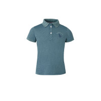 Funktionelles Kinder-Poloshirt Rae Horze Gobelinblau
