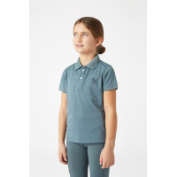 Funktionelles Kinder-Poloshirt Rae Horze Gobelinblau