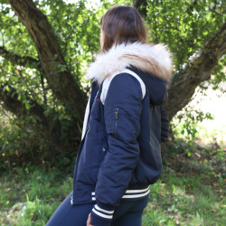 Bombers Pénélope Lyon Marine / Weiß (natur) Marineblau Bombers Pénélope Lyon Marine / Weiß (natur) Marineblau