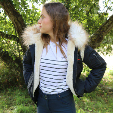 Bombers Pénélope Lyon Marine / Weiß (natur) Marineblau Bombers Pénélope Lyon Marine / Weiß (natur) Marineblau