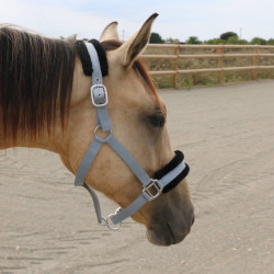 Synthetisches Schafhalfter T de T Grau / Schwarz