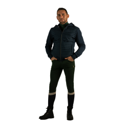 Zipped Sweatshirt Herren zweimaterial Sauvo Flags & Cup
