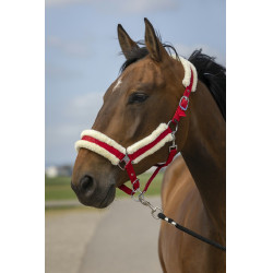 Halfter Equithème Nylon Lammfell Halfter Equithème Nylon Lammfell