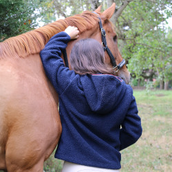 Anorak Equithème Celia Marineblau