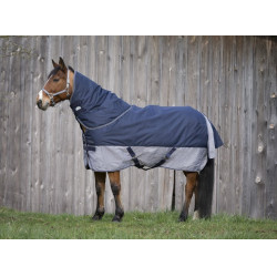 Equithème TYREX 600 D Decke Marine / Grau Blau Equithème TYREX 600 D Decke Marine / Grau Blau