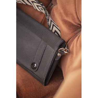 Phone Pocket Pénélope perforiertes Leder Schwarz Phone Pocket Pénélope perforiertes Leder Schwarz