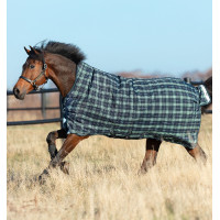 Pferdedecke Horseware Rhino Wug Vari-Layer 450g Grün kariert / Marineblau Gr&uuml;n