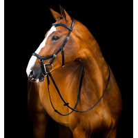 Bridon Horseware Micklem 2 Deluxe Competition Gummizügel Schwarz