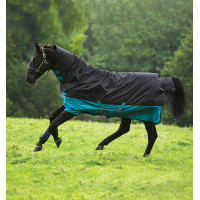 Pferdedecke Horseware Mio All-in-One 200g Schwarz / Türkis