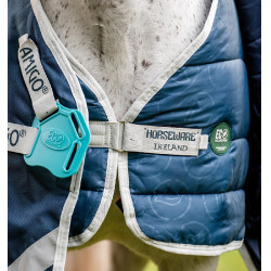 Liner Horseware 400g Eco Smaragdgrün Eco Print / Grau Blau