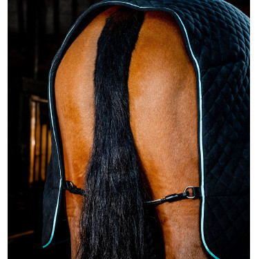 Horseware Autumn Cooler Decke 100g Schwarz / Aqua Horseware Autumn Cooler Decke 100g Schwarz / Aqua