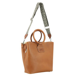 Pénélope Emeline Tasche Cognac Braun