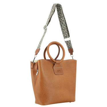 Pénélope Emeline Tasche Cognac Braun