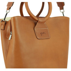 Pénélope Emeline Tasche Cognac Braun