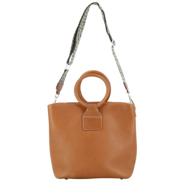 Pénélope Emeline Tasche Cognac Braun