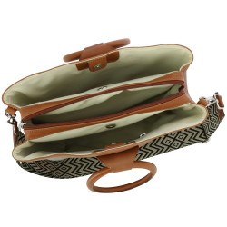 Pénélope Emeline Tasche Cognac Braun