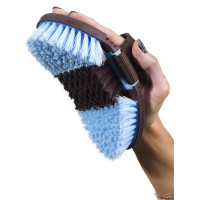 Nylonbürste Hippotonic Softgrip flexibel Schoko / Himmel Braun Nylonbürste Hippotonic Softgrip flexibel Schoko / Himmel Braun