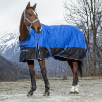Couverture Equi-Theme Tyrex 1200D Aisance High Neck Bleu / noir