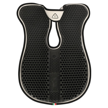 Acavallo Stoßdämpfer mit Widerristfreiheit, Memory-Schaum, hintere Erhöhung Weiß Weiß