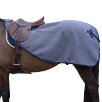 Fleece-Ausreitdecke mit Knebelverschluss Canter Marineblau Fleece-Ausreitdecke mit Knebelverschluss Canter Marineblau