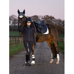 LeMieux Suede Dressage Square Reflective Marineblau LeMieux Suede Dressage Square Reflective Marineblau
