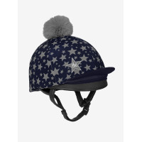 LeMieux Mini Reflective Hat Silk Indigo Blau